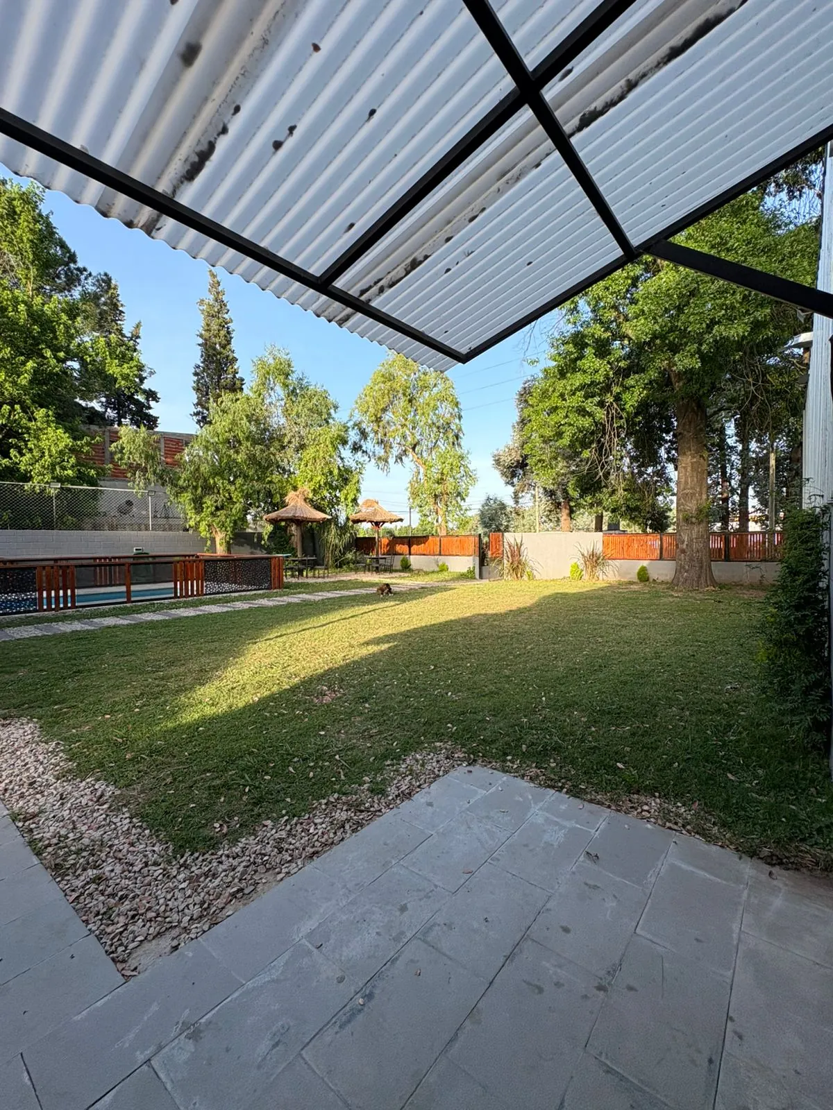Vista del parque desde la galería
